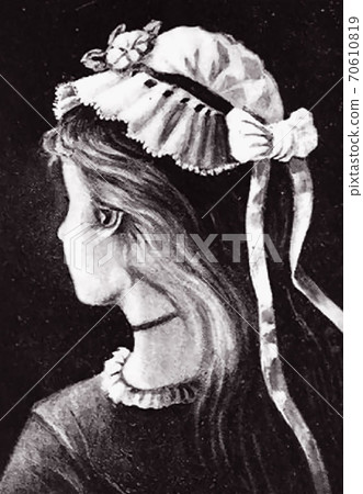 Lady and old woman Daughter and old woman Wife and mother-in-law Trompe l'oeil 70610819