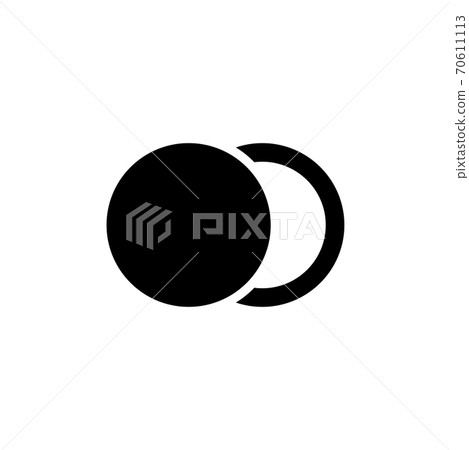 Moon Phase, Astronomy Lunar Eclipse. Flat Vector Icon illustration. Simple black symbol on white background. Moon Phase, Astronomy Lunar Eclipse sign design template for web and mobile UI element. Moon Phase, Astronomy Lunar Eclipse. Flat Vector Icon illustration. Simple black symbol on white background. Moon Phase, Astronomy Lunar Eclipse sign design template for web and mobile UI element. 70611113