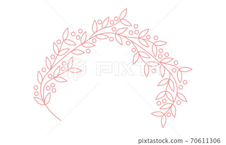 Myrtle tiara line art illustration 70611306