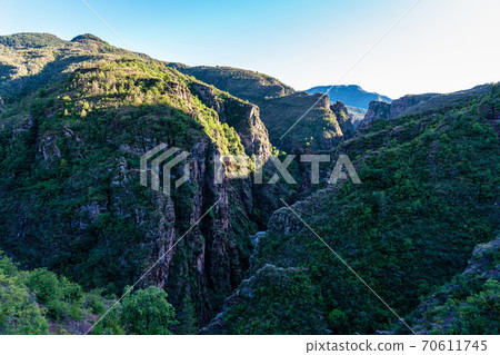 Gorges de Daluis or Chocolate canyon in Provence-Alpes, France. 70611745
