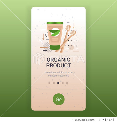 bamboo toothbrushes with toothpaste dental hygiene organic product concept copy space 70612521