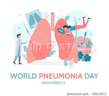 World Pneumonia Day Banner World Pneumonia Day Banner 70613073