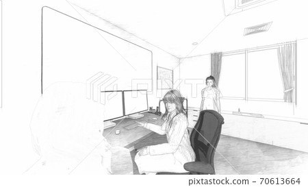 Hospital examination room with people Female doctor Illustration 16 Hospital examination room with people Female doctor Illustration 16 70613664
