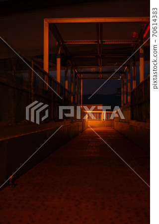 Night footbridge 70614383