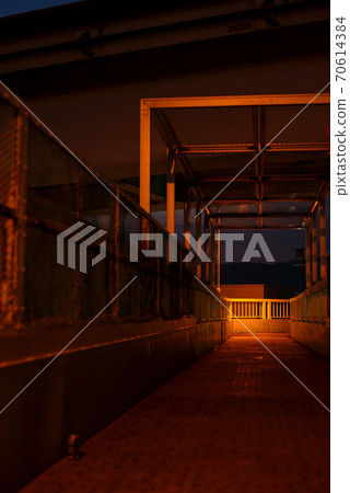 Night footbridge 70614384