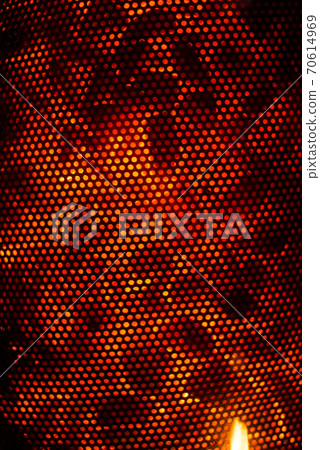 Closeup of embers lanterns in the night Closeup of embers lanterns in the night 70614969