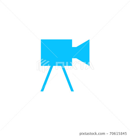 Movie camera icon flat. 70615845