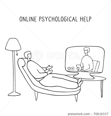 Man lies on couch and pours out his soul to 70616337