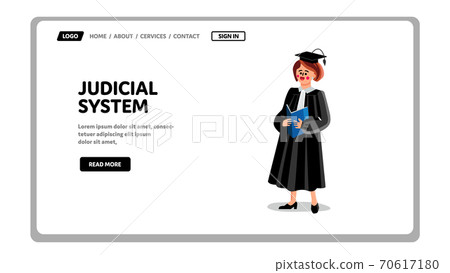 Judicial System Government Institution Vector flat Illustration Judicial System Government Institution Vector flat Illustration 70617180