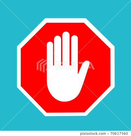 No entry hand sign No entry hand sign 70617360
