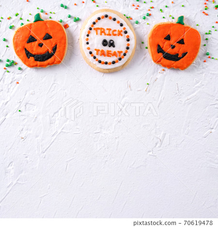 萬聖節 餅乾 糖霜 糖霜餅乾 白色背景 Decoratied cookies ハロウィン クッキー 萬聖節 餅乾 糖霜 糖霜餅乾 白色背景 Decoratied cookies ハロウィン クッキー 70619478