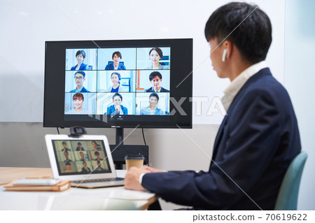 新手培訓在線會議視頻會議網絡會議遠程工作遠程辦公 70619622