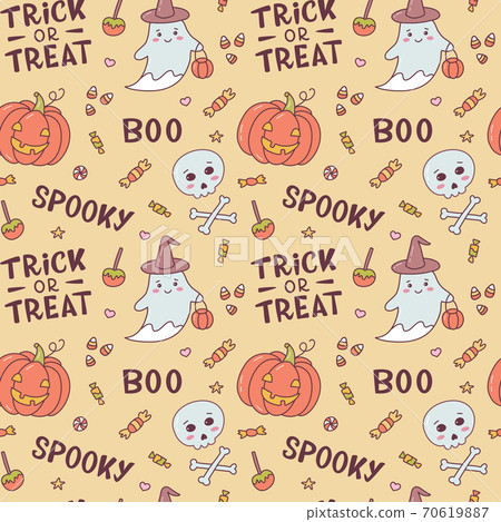 Ghost halloween seamless pattern Ghost halloween seamless pattern 70619887