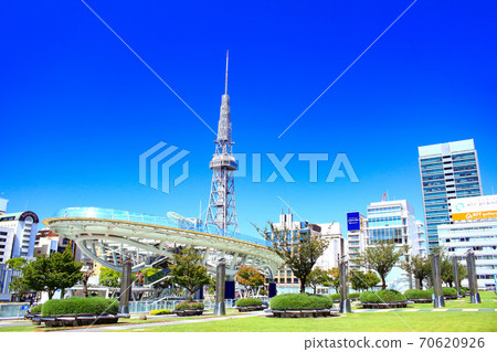 名古屋市電視塔和綠洲21的風景 名古屋市電視塔和綠洲21的風景 70620926