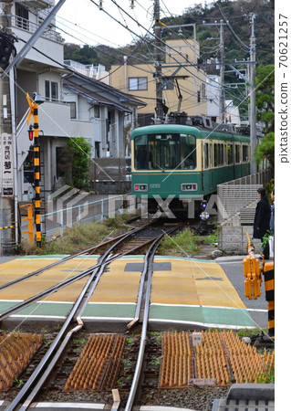江之島電鐵的可愛火車 江之島電鐵的可愛火車 70621257