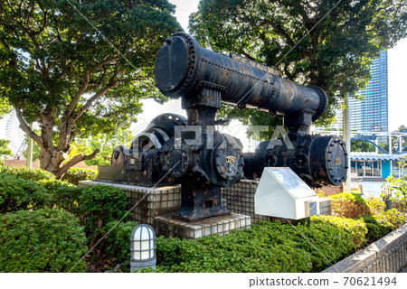 橫濱港未來日本丸紀念公園的空氣壓縮機 70621494