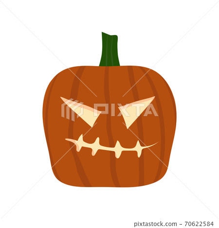 Halloween Pumpkin Funny and Cute. Vector Illustration. Halloween Pumpkin Funny and Cute. Vector Illustration. 70622584