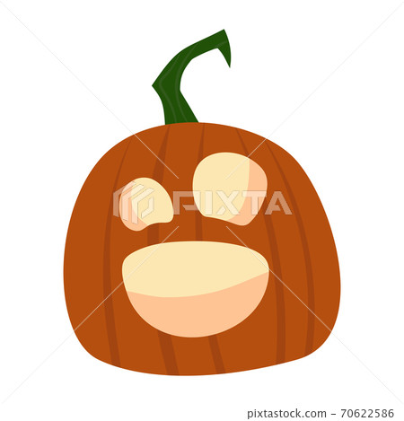 Halloween Pumpkin Funny and Cute. Vector Illustration. Halloween Pumpkin Funny and Cute. Vector Illustration. 70622586