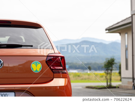 Cars with the hearing impaired mark Cars with the hearing impaired mark 70622624