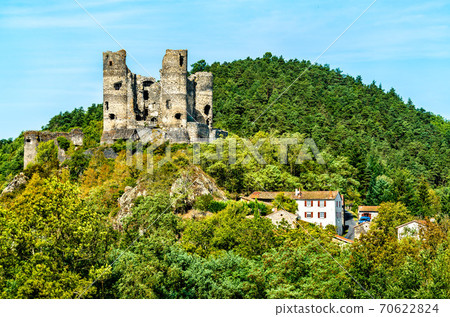 Ruins of Domeyrat Castle in Auvergne, France Ruins of Domeyrat Castle in Auvergne, France 70622824