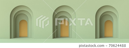Abstract mock up podium architectural concept 3D Abstract mock up podium architectural concept 3D 70624488