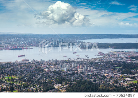 Aerial view of Vancouver, British Columbia Canada Aerial view of Vancouver, British Columbia Canada 70624897