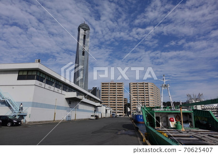 Scenery around Shimonoseki City Landmark Kaikyo Yume Tower Scenery around Shimonoseki City Landmark Kaikyo Yume Tower 70625407