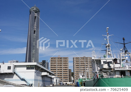 Scenery around Shimonoseki City Landmark Kaikyo Yume Tower Scenery around Shimonoseki City Landmark Kaikyo Yume Tower 70625409
