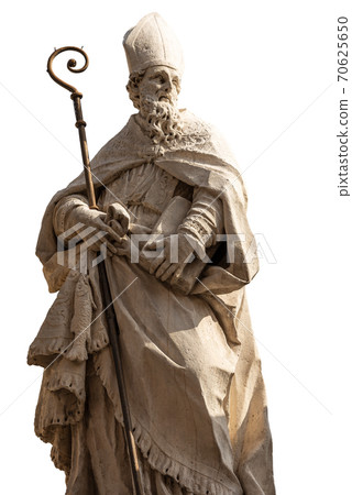 Marble statue of San Zeno - Bishop and Patron of the Verona city Marble statue of San Zeno - Bishop and Patron of the Verona city 70625650