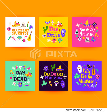 Dia Los Muertos Postcards 70626543