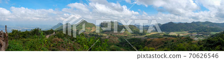 View of panorama the mountain and nature Park at thailand View of panorama the mountain and nature Park at thailand 70626546