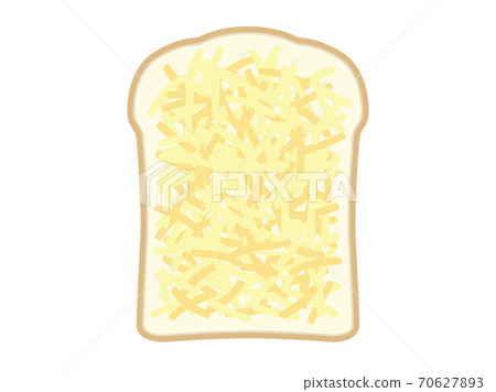Illustration of bread with cheese 70627893