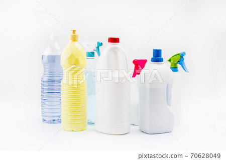 Cleaning products isolated on white background Cleaning products isolated on white background 70628049