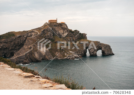 Gaztelugatxe island on Vizcaya, Spain 70628348