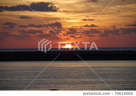 沖繩久米島機場落日 70628868