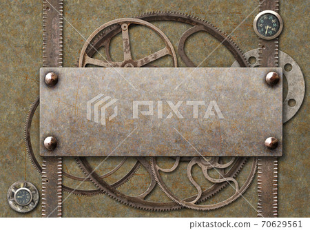 Grunge background in steampunk style Grunge background in steampunk style 70629561