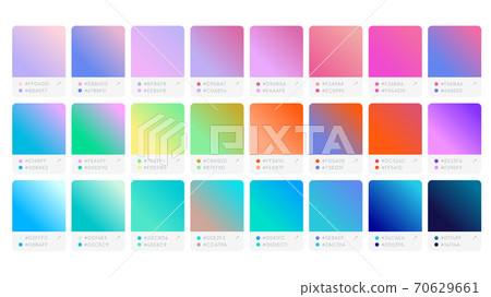 Colour Palette Catalog Samples Gradient in RGB or HEX Colour Palette Catalog Samples Gradient in RGB or HEX 70629661