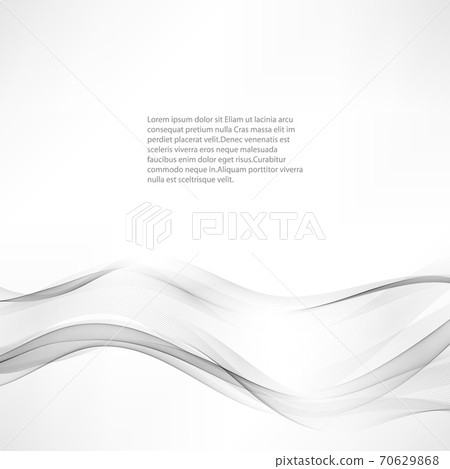 Abstract gray wave background Gray wave flow - Stock Illustration ...