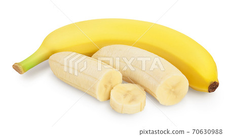 banana isolated on white background with clipping path and full depth of field. banana isolated on white background with clipping path and full depth of field. 70630988