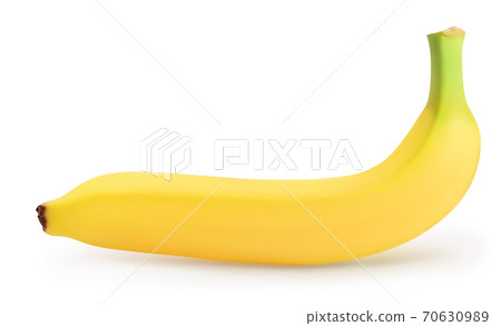 banana isolated on white background with clipping path and full depth of field. banana isolated on white background with clipping path and full depth of field. 70630989