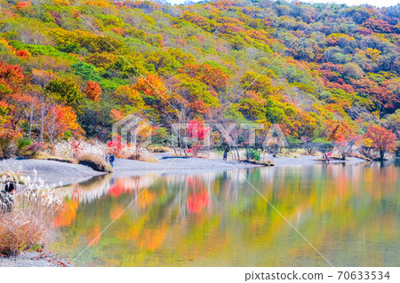 Lakeside of Akagi Onuma in autumn colors Lakeside of Akagi Onuma in autumn colors 70633534