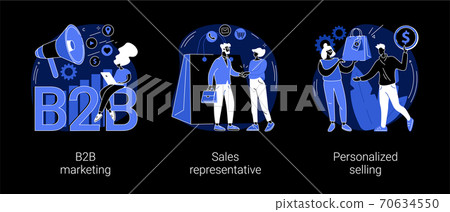 B2B Marketing Abstract Concept Vector... - Stock Illustration [70634550 ...