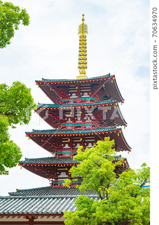 Five-story pagoda of Shitennoji Five-story pagoda of Shitennoji 70634970