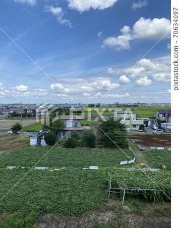 Rural scenery and residential area (Kawagoe City, Saitama Prefecture) 70634997