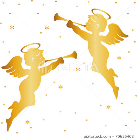 Christmas angel illustration material 70636408