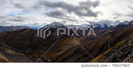 Grizzly Lake in Tombstone Territorial Park, Yukon, Canada 70637903