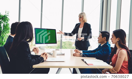 Business people in the conference room with green screen Business people in the conference room with green screen 70638027