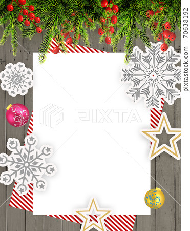 Christmas frame Christmas background Snowflake... - Stock Illustration ...
