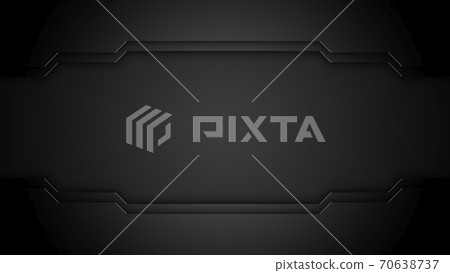 Abstract black technology concept design [16: 9] 70638737