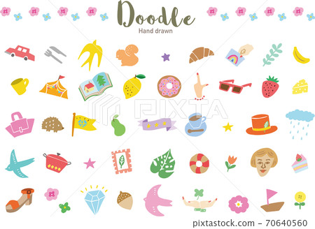 Rakugaki Illustration_Set Rakugaki Illustration_Set 70640560